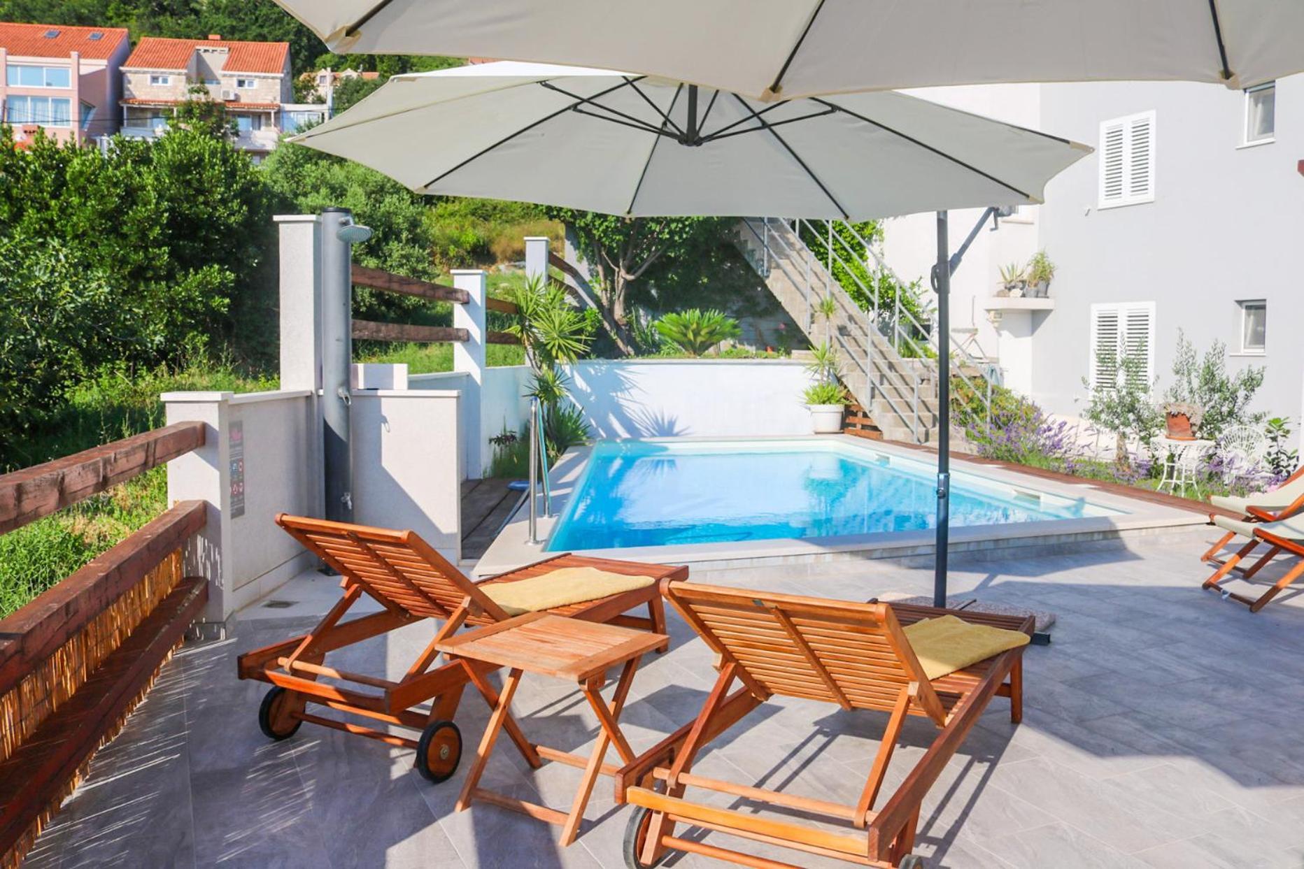 Villa My Rose With A Private Pool Mlini Luaran gambar