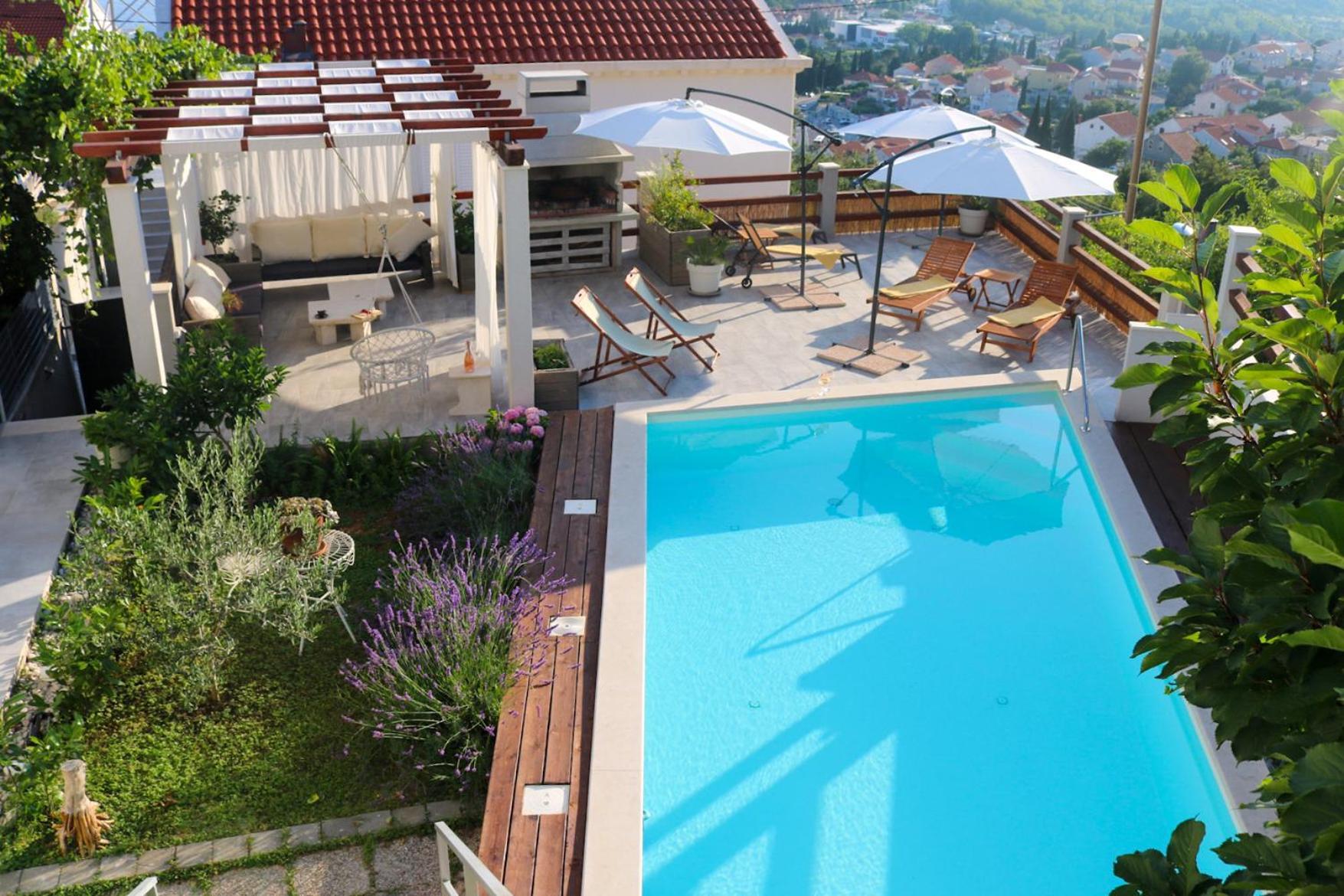 Villa My Rose With A Private Pool Mlini Luaran gambar